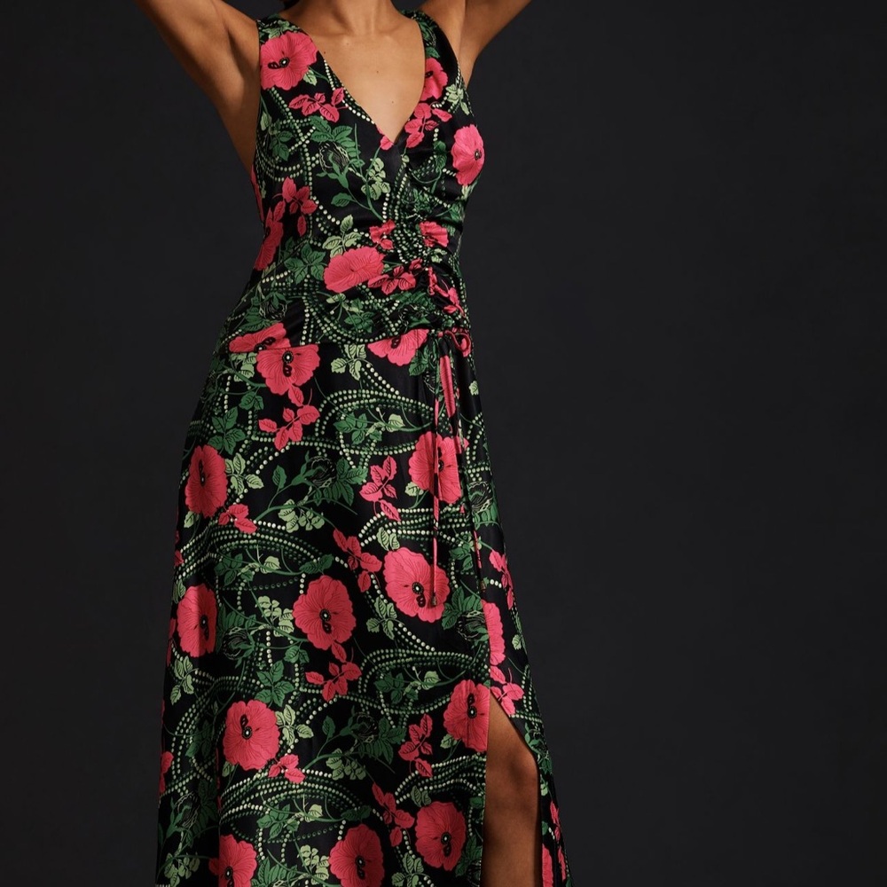 Anthropologie Maeve Ruched midi dress ๐ - Picture 4 of 6